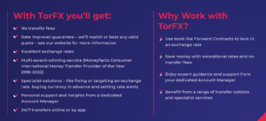 Image outline what TorFX can offer